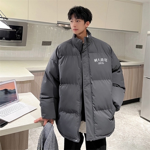 华人青年港风宽松抖音直播面包服羽绒棉男外套棉衣M1067特P75图片
