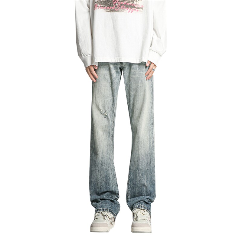 美式高街水洗直筒牛仔裤潮流宽松休闲裤A161-S2379-P55,男装牛仔裤,电商A161