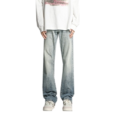 美式高街水洗直筒牛仔裤潮流宽松休闲裤A161-S2379-P55，男装牛仔裤，电商A161