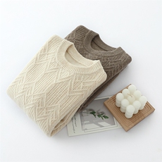 时尚儿童羊毛衫男童女童秋冬新款保暖加厚针织衫宝宝毛衣外套，童装儿童羊毛衫，冰晶童装