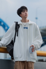 秋季现货开衫卫衣男立领宽松男针织男夹克DSA157B-W6490-特P55，男装夹克，电商A157B