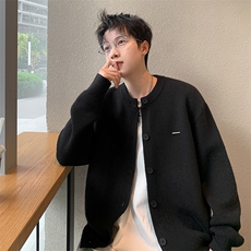 北极绒毛衣现货男式新款长袖时尚休闲男装开衫XZ212-1-QMY07-P73，男装针织衫/毛衣，星座212-1