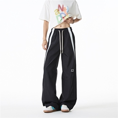 抖音品质美式撞色拼接刺绣设计速干休闲裤B315-K25454-特p35控68，男装休闲裤，电商B315