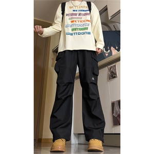 8XL-M刺绣冲锋裤男款大码春秋户外机能登山裤直筒阔腿裤KZ020P50图片