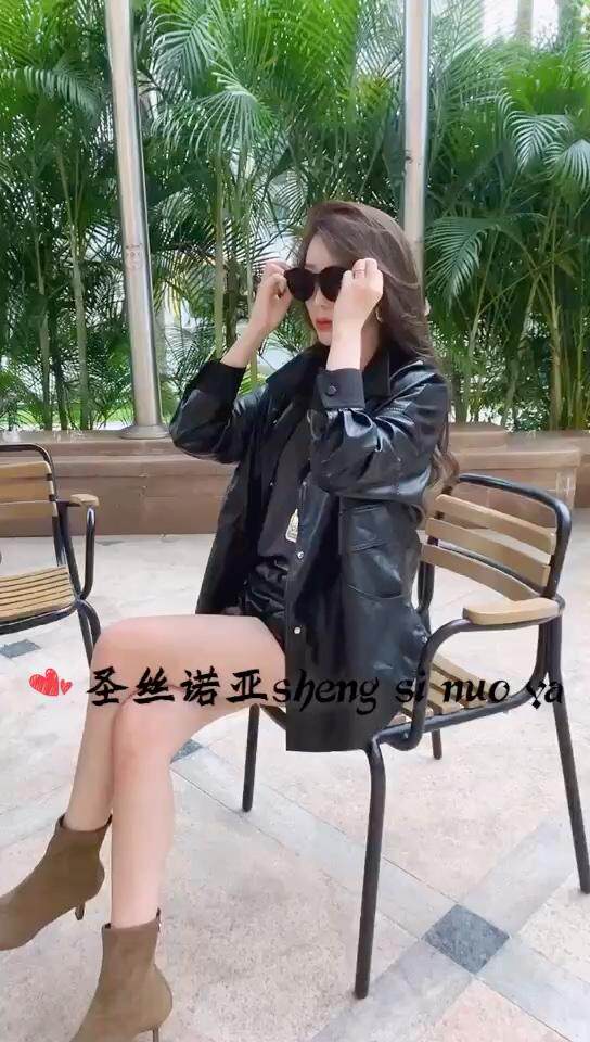 水洗皮拼针织，其它，圣丝诺亚