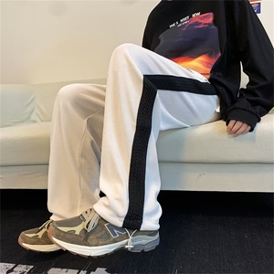 美式灯芯绒休闲裤男秋冬直筒宽松阔腿hiphop裤子ins高街B7110-p40图片