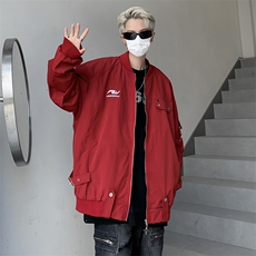 美式高街夹克男韩版潮流棒球服个性刺绣2024秋季ins外套W5149-P63，男装夹克，星座412-3