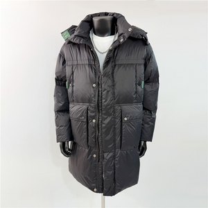 2025新款男士冬季连帽长款羽绒服外套  D213-5110-P450图片