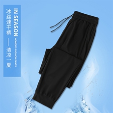 xcy-675#凉感冰丝速干裤弹力薄款透气，男装休闲裤，电商A109