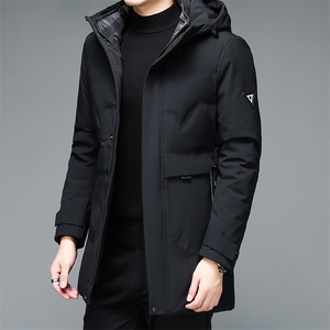 BJY1137钱塘2020-2冬季厚款中长款商务简约中年男士羽绒服P190图片