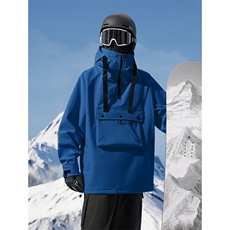 冬季户外运动单板大口袋滑雪服男加厚银狐绒防水防风外套M25-P175，男装棉衣，电商A001-1