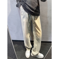 k1086-p55-控78m-5XL现货折皱宽松cleanfit牛仔裤，男装牛仔裤，星座116