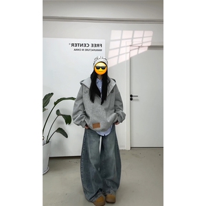 视频截图慎用!图片只做展示大货已到美式大V领连帽卫衣WY78069P65图片