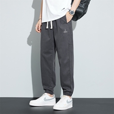 休闲裤男春夏2025新款时尚百搭抽绳束脚裤潮流运动阔腿裤821-P55，男装休闲裤，电商A178