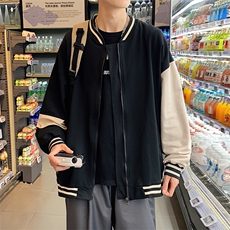 秋季情侣棒球服外套男宽松潮牌夹克港风2023新款衣服W1644-P45，男装夹克，星座512-2