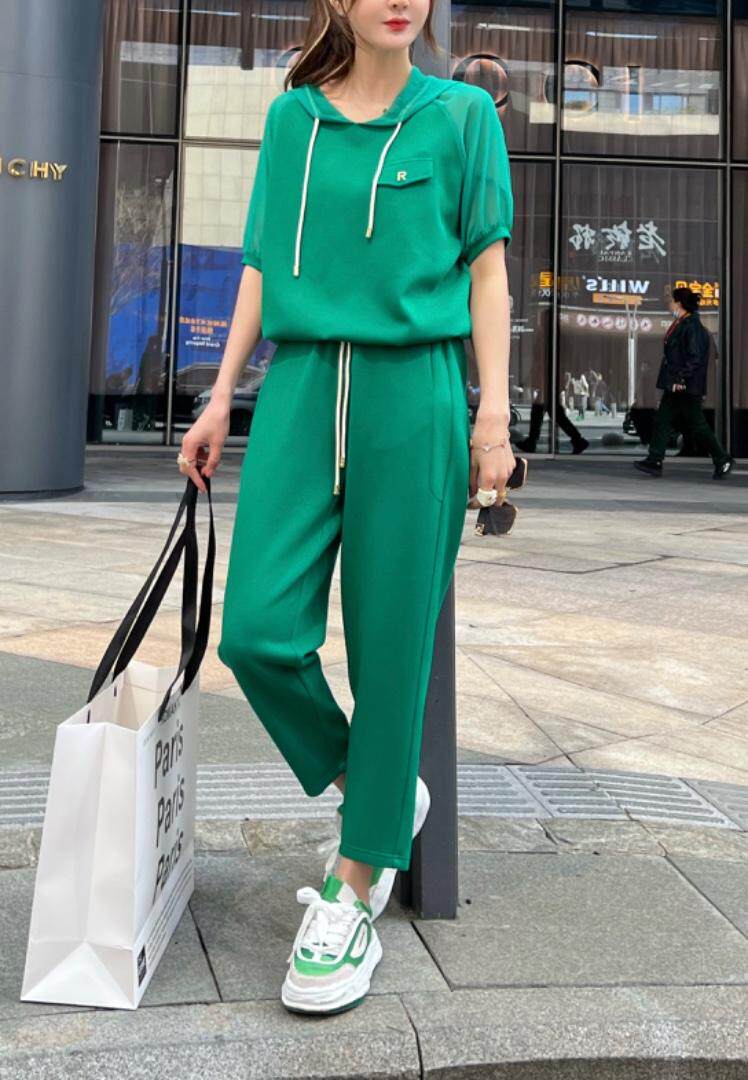 夏季休闲套装，女装运动套装，VolcanicFlame丽璨