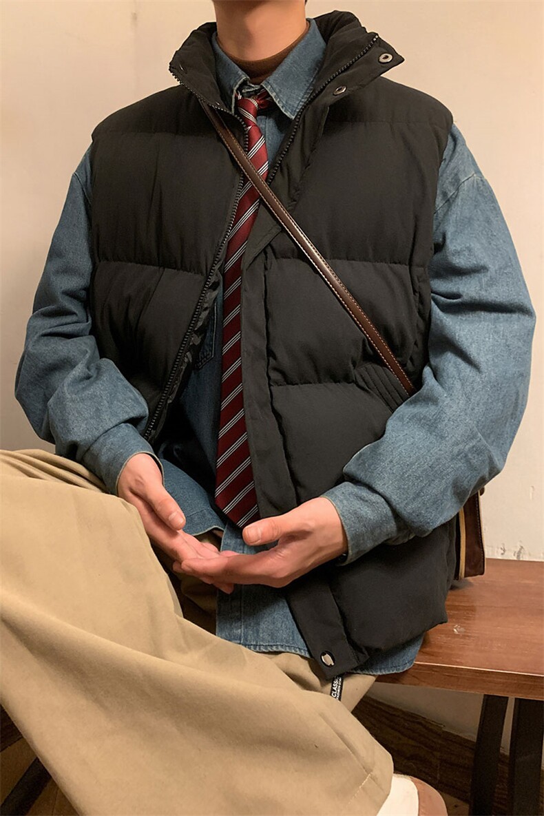 情侣男女同款潮流休闲宽松流行保暖加厚棉马甲B760-P55【特价】,男装棉衣,电商A007