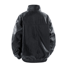 得物二开皮衣外套美式复古立领机车服PU皮夹克宽松秋JK1200-P78，男装皮衣，星座1103-3