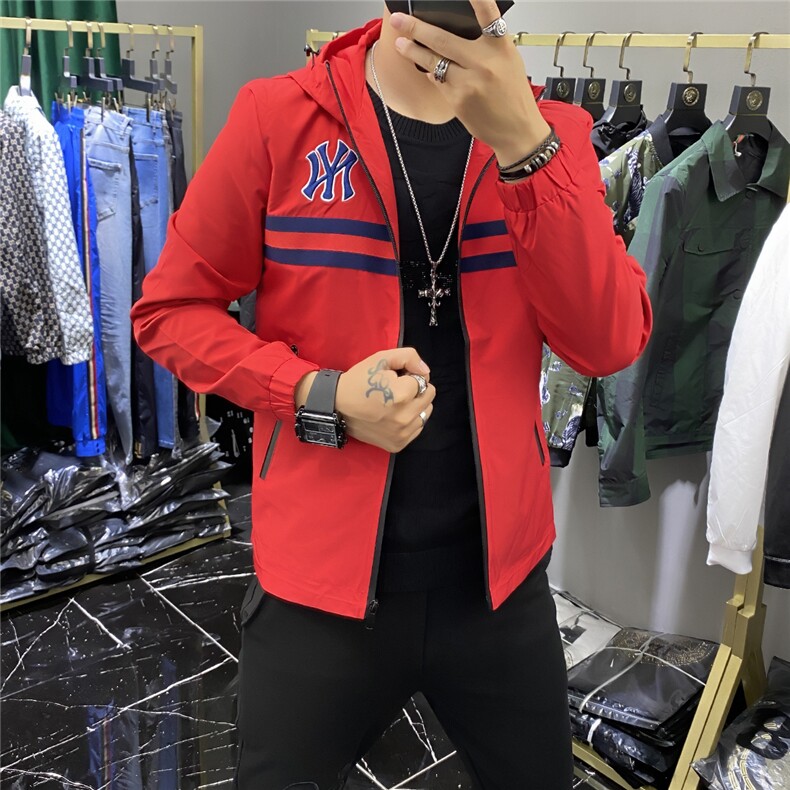 7172秋季新款连帽棒球服男休闲个性夹克,男装夹克,钱塘2010-1