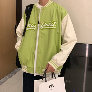 春秋季港风休闲刺绣夹克ins潮流外套美式高街棒球服   W1729-P68图片