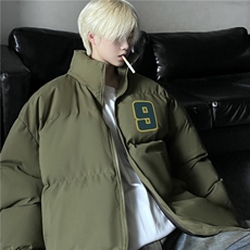 港风冬季新款潮流印花百搭保暖加厚棉服外套MY23412特批70控118，男装棉衣，星座605(原A050)