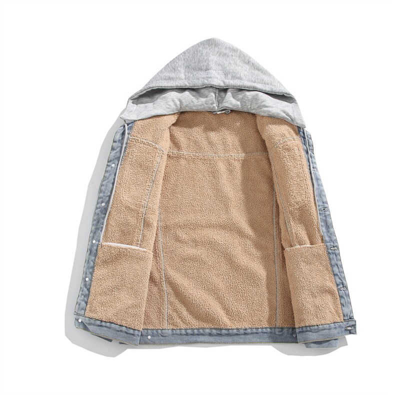 现货连帽加绒牛仔棉服男士冬季棉衣外套羊羔绒翻领毛领MY2226-P98,男装棉衣,星座1103-3