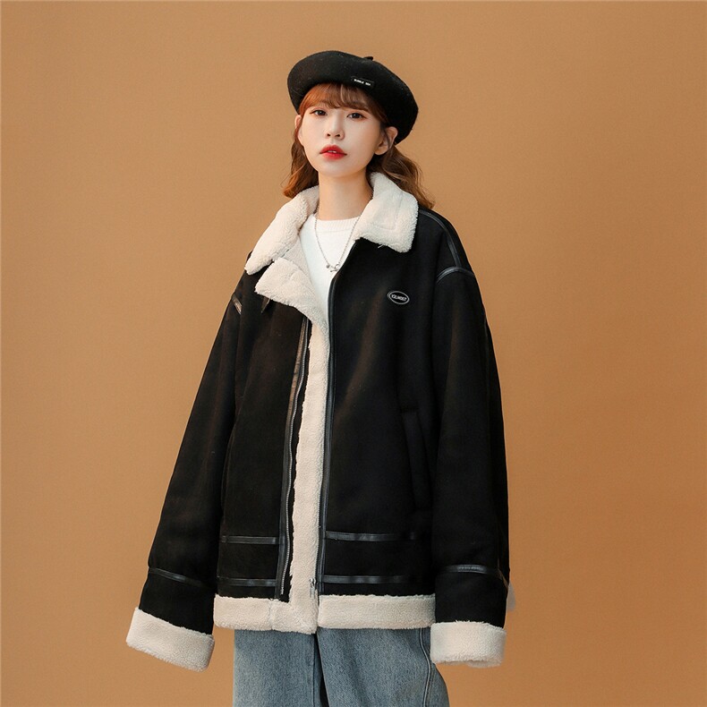 1羊羔毛休闲宽松大码M-5XL情侣潮棉服外套男YG7538P145控188，男装棉衣，星座226-2