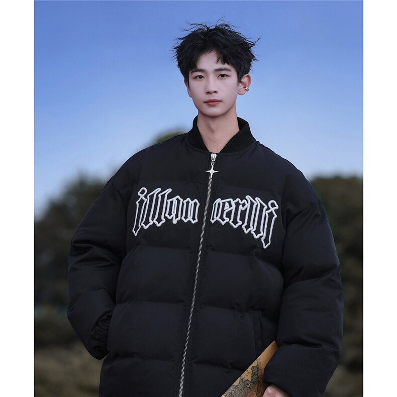 XMY2311特P95控158刺绣100聚酯冬季棉服美式立体绣棒球服外套棉衣图片