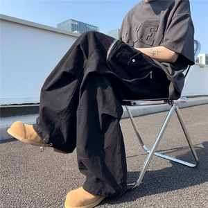 美式复古纯色工装裤男款纯棉高街冲锋裤休闲裤 KF02 P62图片