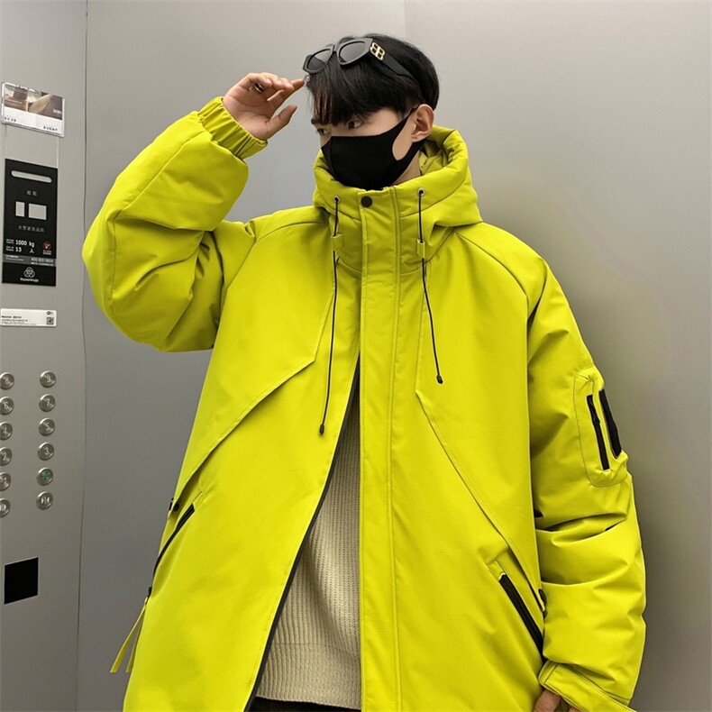 港风冬季工装连帽防寒保暖白鸭绒羽绒服大衣外套A406Y93657P228,男装羽绒服,星座309（原A406）