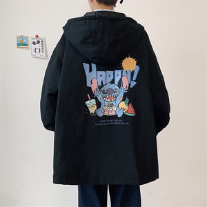 JK41077-P85纯棉连帽夹克男士大码工装夹克男外套男图片