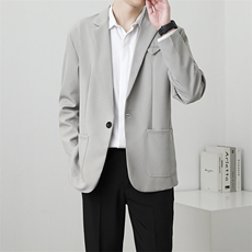 休闲西服外套男生春秋季韩版潮流商务百搭痞帅小西装外套7411P60，男装西服，星座410-2