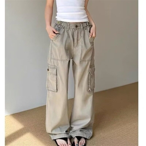 美式多口袋工装裤潮牌痞帅炸街裤子cleanfit休闲裤男女K6105-P60图片