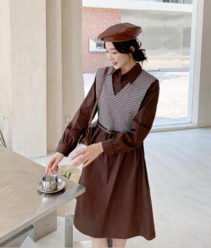 秋季新款连衣裙，女装连衣裙，E莎