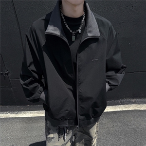 秋冬夹克男户外风山系工装外套青少年拼色上衣GS60101图片