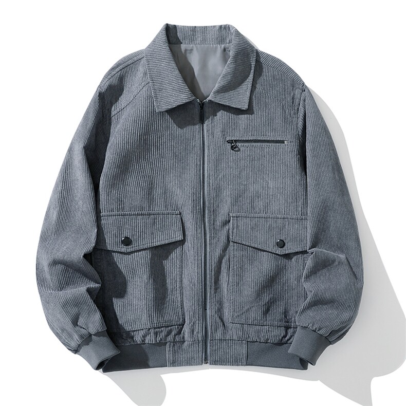 秋冬男士休闲夹克外套韩版潮流港风灯芯绒衣服中青年翻领871-P55,男装夹克,星座1403B