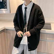 ！2023秋季男士开衫毛衣百搭纯色针织衫外套上衣M900P65控78，男装针织衫/毛衣，电商B220