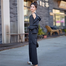 现货！！！2025年秋季全新时尚休闲减龄三件套9508，女装套装/套裙，红依佳