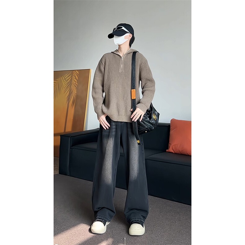 连帽针织衫男毛衣外套内搭KD654-P55,男装针织衫/毛衣,电商D312-1