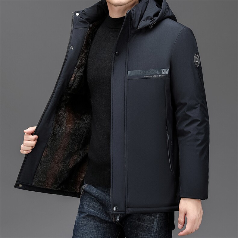 NN3801加绒钱塘2020-3商务厚款简约冬季新款中年男士棉衣外套P90,男装棉衣,钱塘207-3