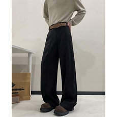 2025春季新款高级感垂坠中缝宽松休闲西裤B315-K25677-特p45控88，男装休闲裤，电商B315