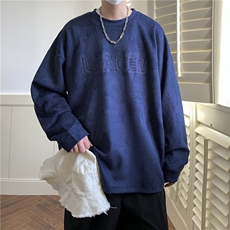 2024秋冬重磅360克麂皮绒凹凸印卫衣男女1015-3-WY03-P65，男装卫衣，星座904