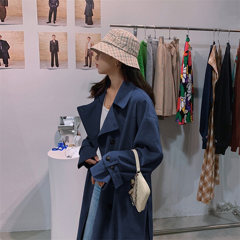 大货已出2021新款英伦风翻领气质外套119-F106-P105K158,女装风衣,叁秋一裳