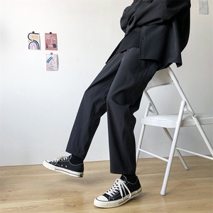 抖音直播2026春夏直筒裤韩版休闲裤男纯色百搭长裤子K606P20图片