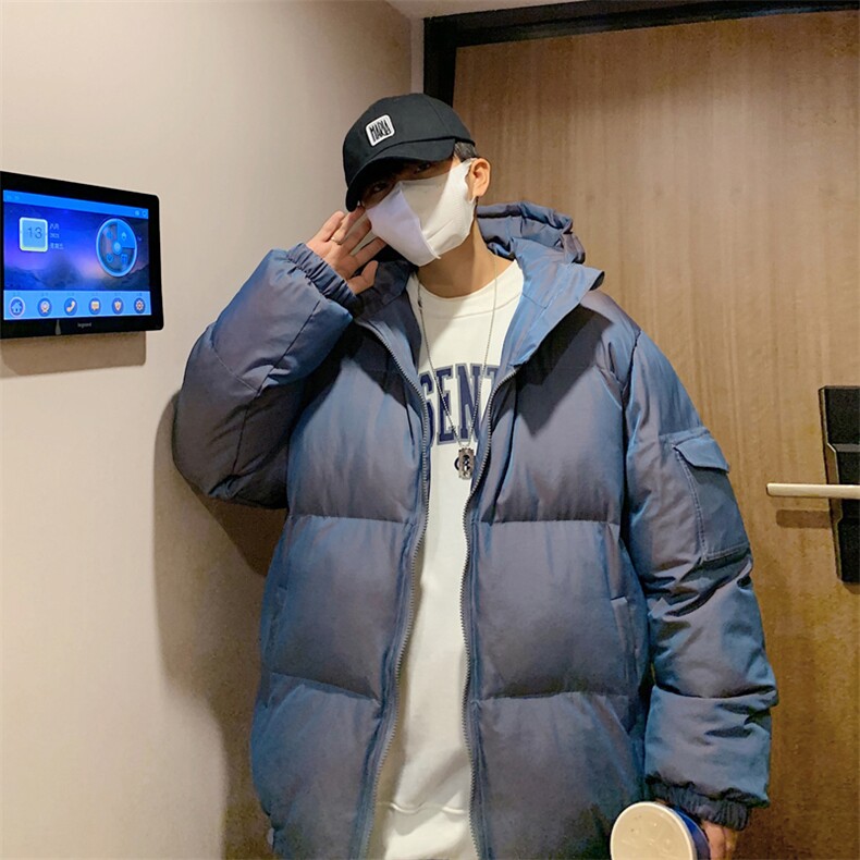 M662P80港风外景纯色百搭加大码情侣装学生外套棉衣棉服冬装,男装棉衣,电商A026-1
