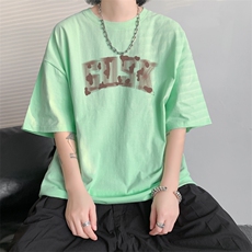 已注册/夏季内景纯棉美式休闲圆领短袖T恤男潮宽松体恤DT9726/P25，男装T恤，电商B316