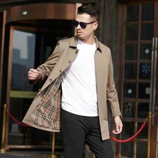 2023年春款休闲时尚高端男士外套上衣风衣夹克P315图片
