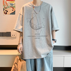 已注册/夏季内景日系青年短袖T恤男潮重磅宽松打底衫DT00494/P25，男装T恤，电商B316