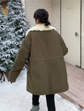 新款《出货》高克重一体绒2B156-812-P265-K398，女装短外套，2B156
