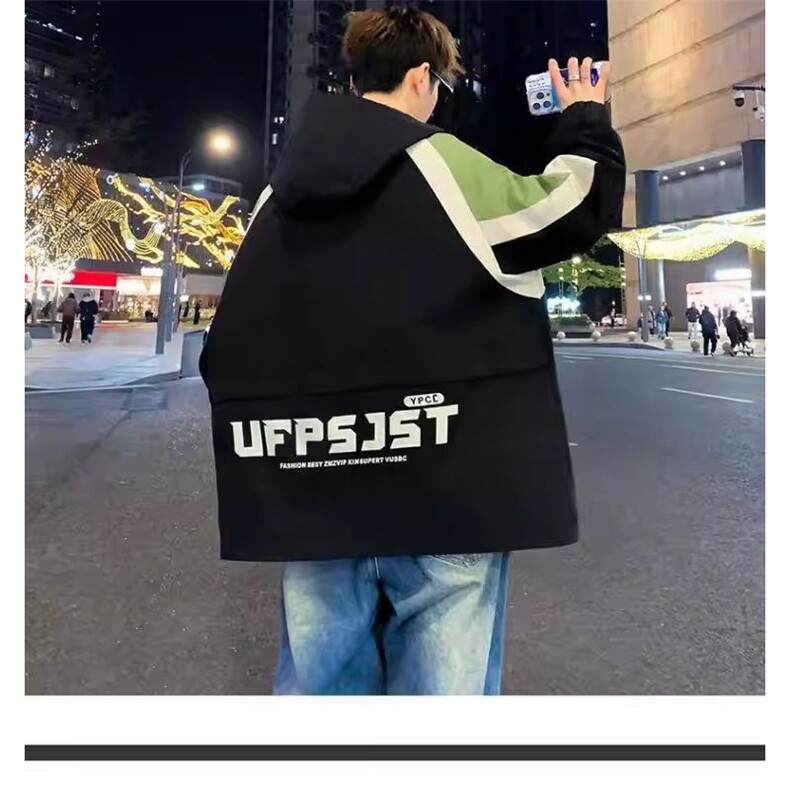 网络图现货港风潮流连帽夹克新款时尚百搭冲锋衣外套JLY009-P70,男装夹克,星座715-7